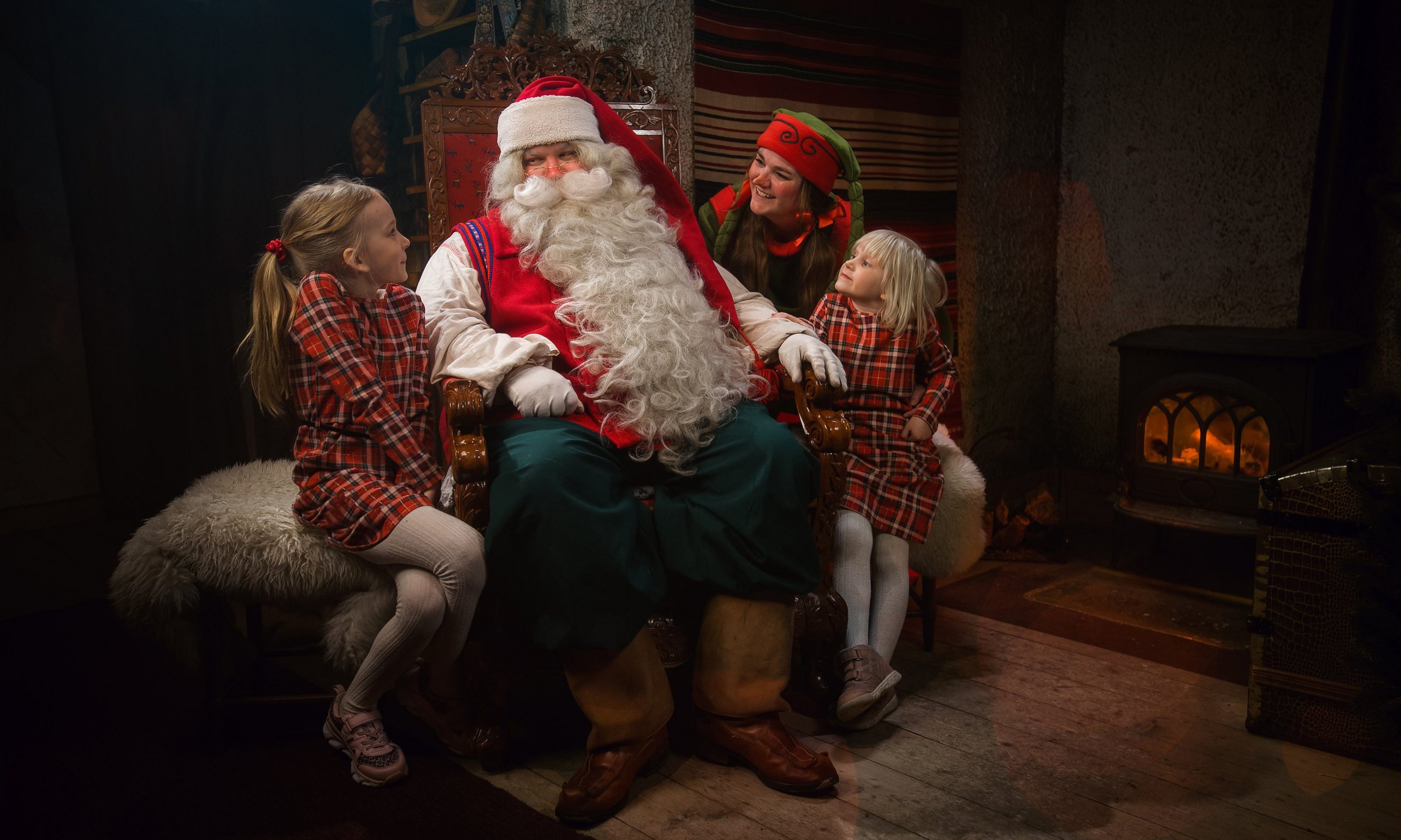 Private meeting with Santa Claus in Joulukka Santa Claus Secret Forest Lapland