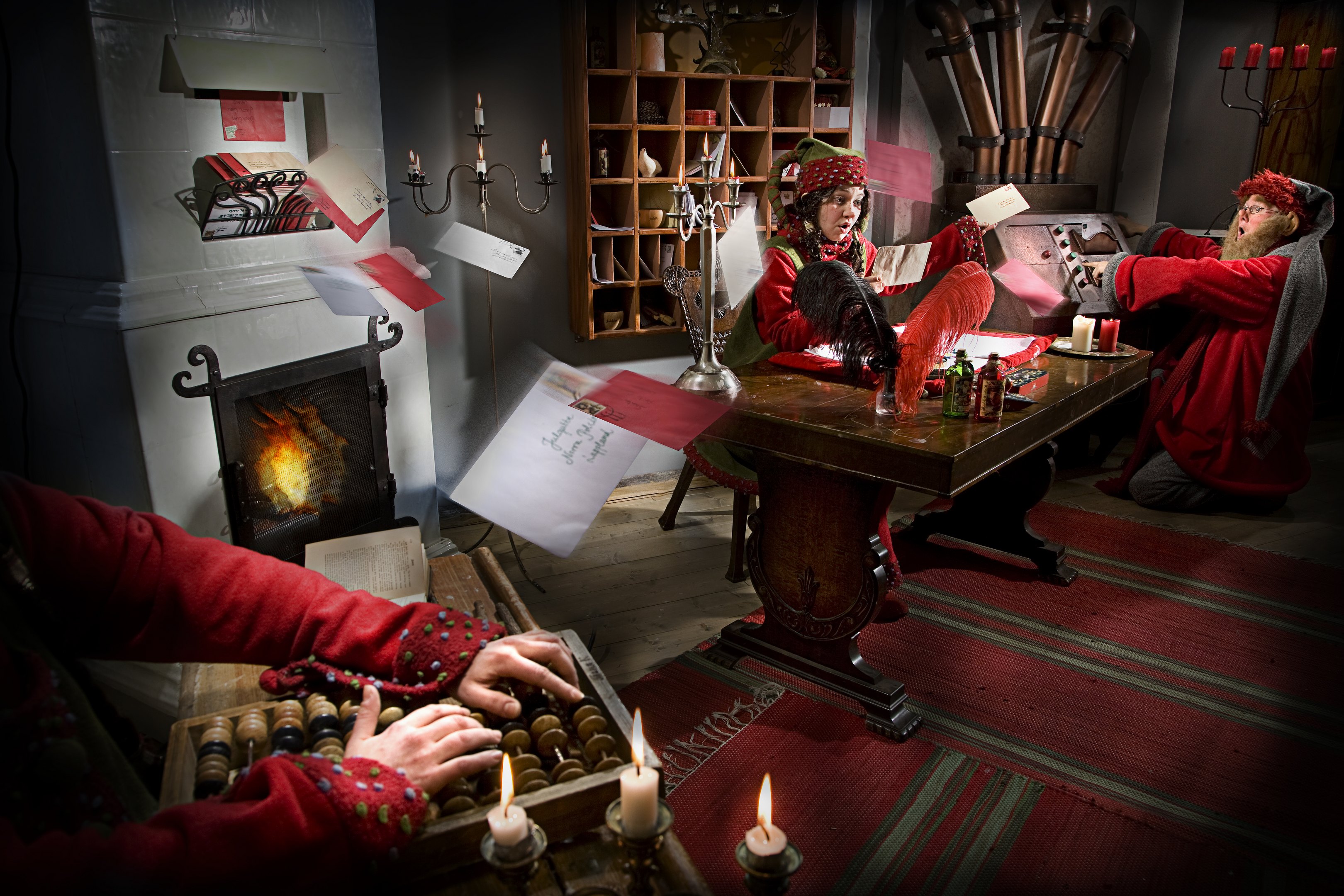 Santa's Secret Command Center Elves at Santa Claus Secret Forest - Joulukka