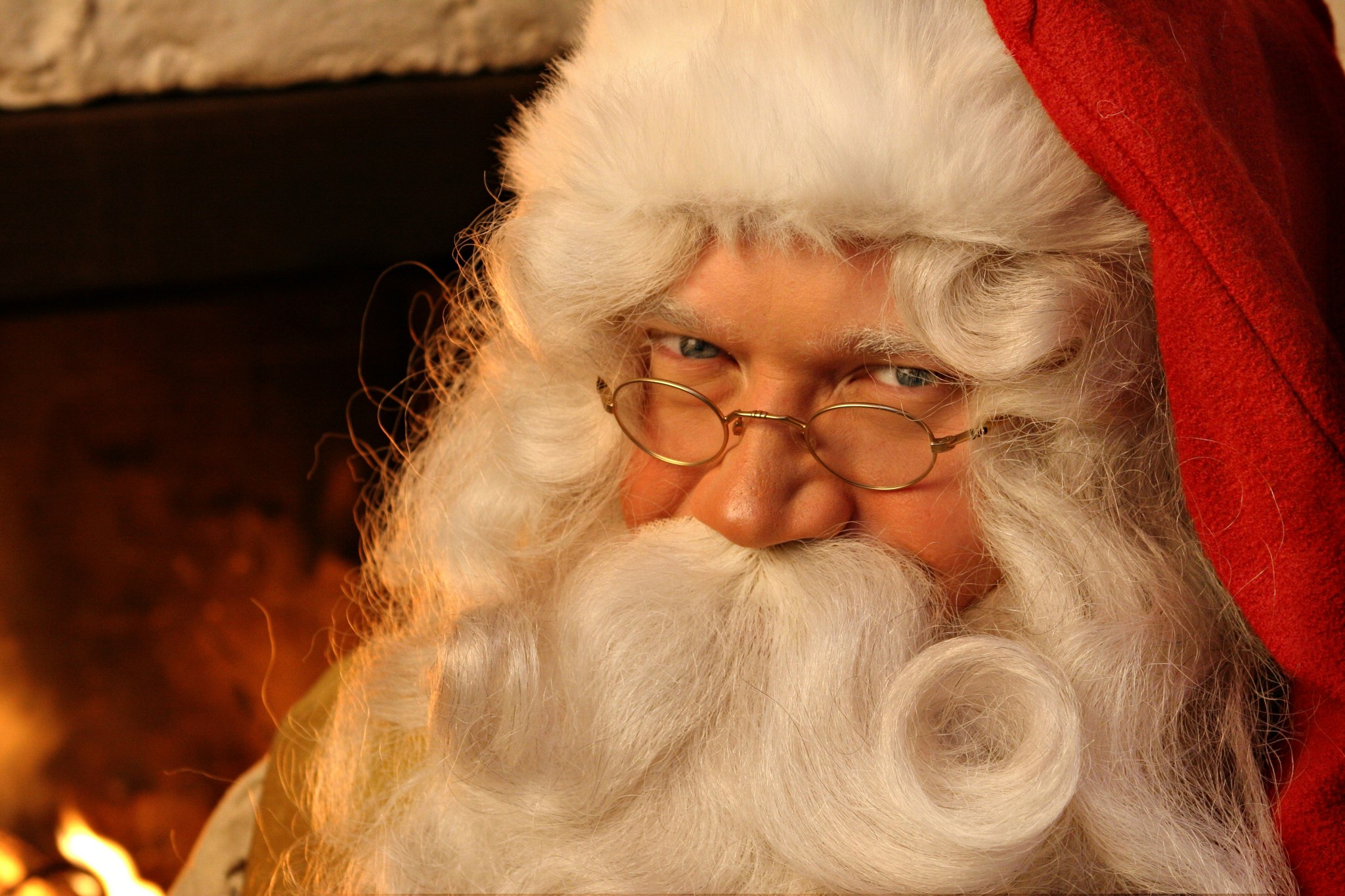 Santa Claus in the Santa Claus Secret Forest Joulukka. Rovaniemi, Lapland.